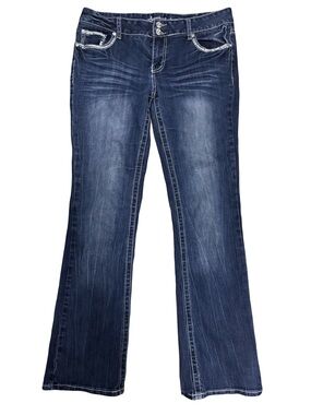 Y2K Early 2000’s Amethyst Jeans Dark Blue Flare Jeans